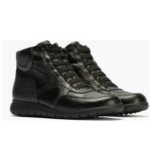 JucaZapatos - Pitillos 11575 - NEGRO - Bota militar en napa con cremallera Negro 2