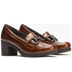 JucaZapatos - Pitillos 11152 - CREMA - Mocasín con tacón bajo y antifaz, con punta cuadrada Crema 2