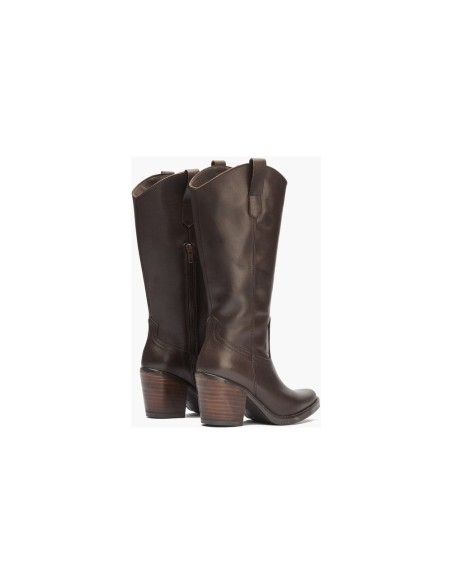 JucaZapatos - Pitillos 30521 - MARRON - Bota Alta en Napa Marrón