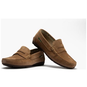 Pitillos - 40350 - TAUPE - Mocasín hombre con antifaz en nobuck Taupe - 1 2