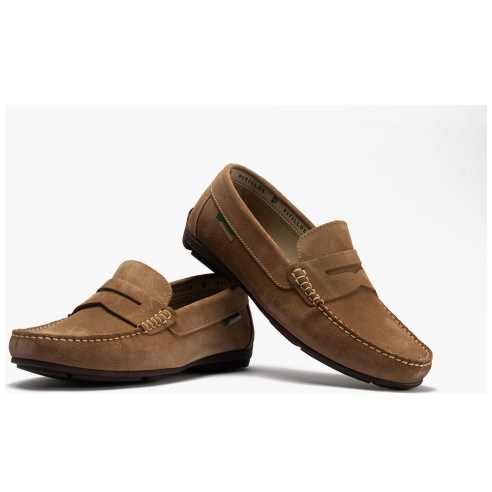JucaZapatos - Pitillos 40350 - TAUPE - Mocasín hombre con antifaz en nobuck Taupe
