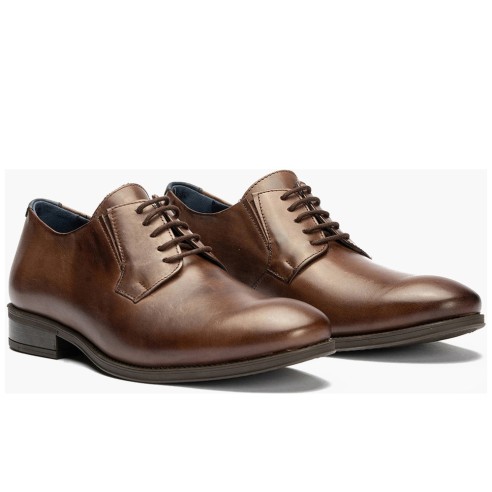 JucaZapatos - Pitillos 112 - MARRON - Zapato Blucher Tacón Hombre Marrón