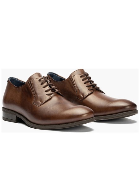 JucaZapatos - Pitillos 112 - MARRON - Zapato Blucher Tacón Hombre Marrón
