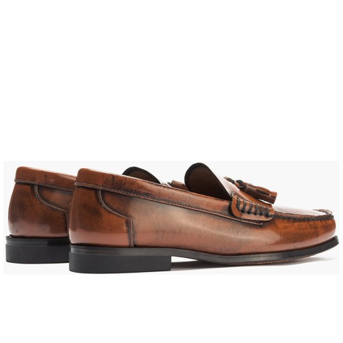 JucaZapatos - Pitillos 40540 - CUERO - Castellano Caballero con Borlas Cuero