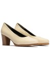 JucaZapatos - Pitillos 100 - CREMA - Zapato de Salón Mujer Tacón Alto con Tapas Beige