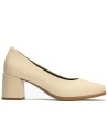 JucaZapatos - Pitillos 102 - CREMA - Zapato de Salón Mujer Tacón Alto Beige