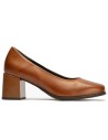 JucaZapatos - Pitillos 102 - CUERO - Zapato de Salón Mujer Tacón Alto Marrón Claro