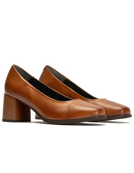 JucaZapatos - Pitillos 102 - CUERO - Zapato de Salón Mujer Tacón Alto Marrón Claro