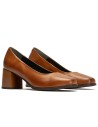 JucaZapatos - Pitillos 102 - CUERO - Zapato de Salón Mujer Tacón Alto Marrón Claro