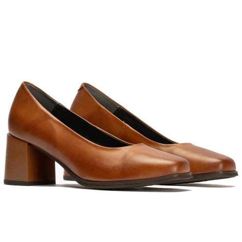 JucaZapatos - Pitillos 102 - CUERO - Zapato de Salón Mujer Tacón Alto Marrón Claro