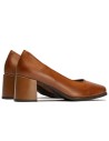 JucaZapatos - Pitillos 102 - CUERO - Zapato de Salón Mujer Tacón Alto Marrón Claro