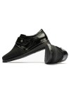 JucaZapatos - Pitillos 10330 - NEGRO - Blucher con rejilla mujer con velcro en piel charol NEGRO