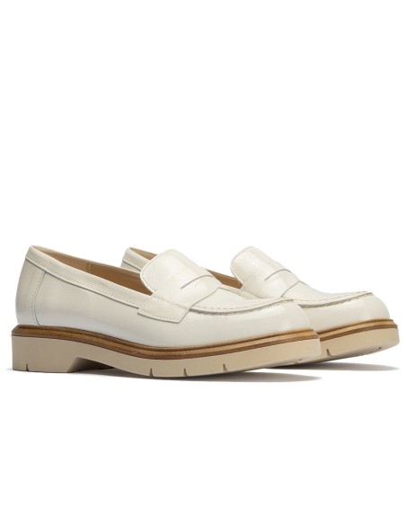 JucaZapatos - Pitillos 10400 - GLACIAL - Mocasin mujer en piel charol GLACIAL