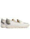 JucaZapatos - Pitillos 10421 - BLANCO - Mocasin antifaz mujer en piel combinada BLANCO