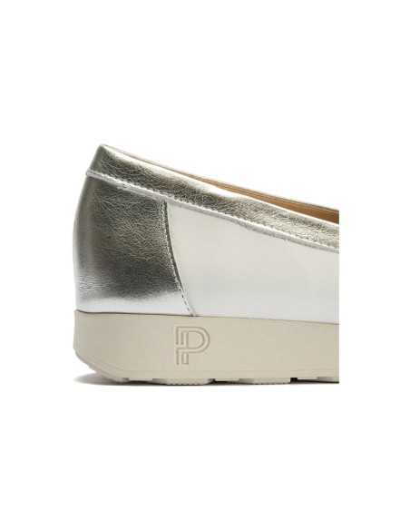 JucaZapatos - Pitillos 10421 - BLANCO - Mocasin antifaz mujer en piel combinada BLANCO