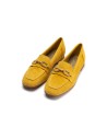 JucaZapatos - Pitillos 10475 - MAIZ-V - Mocasin con adorno metal mujer en serraje MAIZ-V