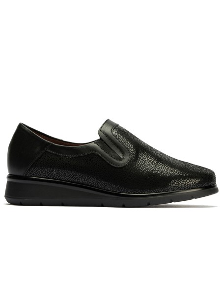 JucaZapatos - Pitillos 10711 - NEGRO - Manoletina elásticos de mujer color negro