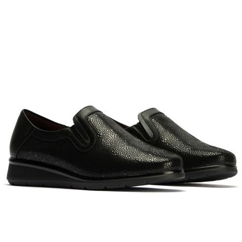 JucaZapatos - Pitillos 10711 - NEGRO - Manoletina elásticos de mujer color negro