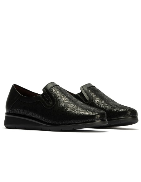 JucaZapatos - Pitillos 10711 - NEGRO - Manoletina elásticos de mujer color negro