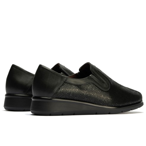 JucaZapatos - Pitillos 10711 - NEGRO - Manoletina elásticos de mujer color negro