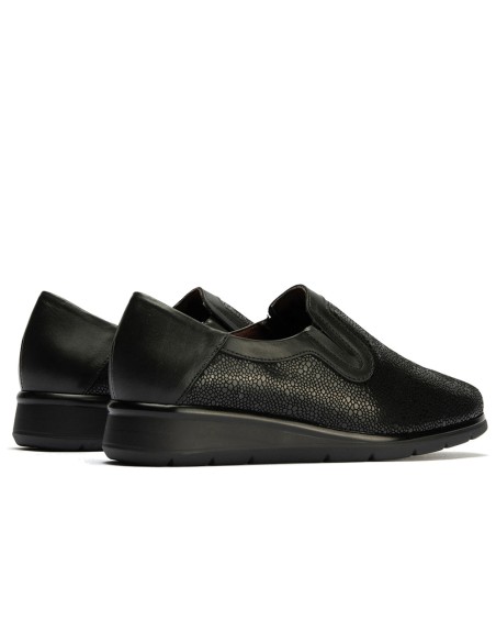 JucaZapatos - Pitillos 10711 - NEGRO - Manoletina elásticos de mujer color negro