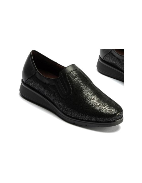 JucaZapatos - Pitillos 10711 - NEGRO - Manoletina elásticos de mujer color negro