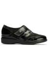 JucaZapatos - Pitillos 10721 - NEGRO - Blucher Lycra con Velcro de mujer color negro
