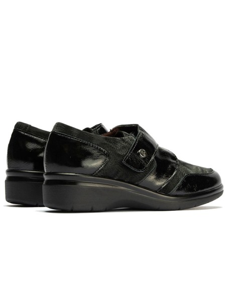 JucaZapatos - Pitillos 10721 - NEGRO - Blucher Lycra con Velcro de mujer color negro