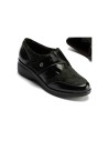 JucaZapatos - Pitillos 10721 - NEGRO - Blucher Lycra con Velcro de mujer color negro