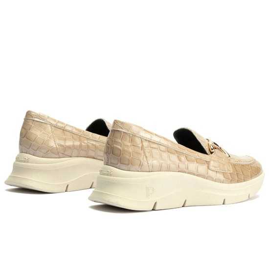 JucaZapatos - Pitillos 10750 - PIEDRA - Mocasín en Coco charol de mujer color piedra