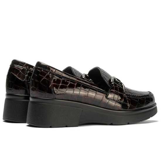 JucaZapatos - Pitillos 10750 - BURDEOS - Mocasín en Coco charol de mujer color burdeos
