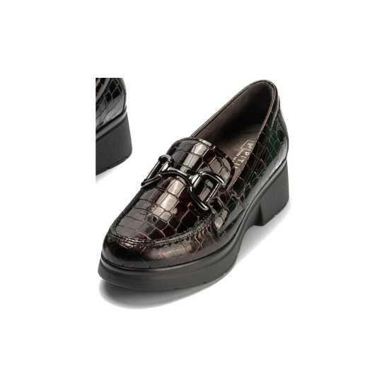 JucaZapatos - Pitillos 10750 - BURDEOS - Mocasín en Coco charol de mujer color burdeos