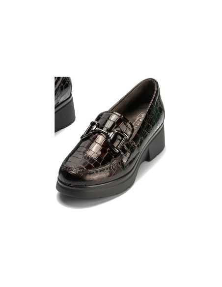 JucaZapatos - Pitillos 10750 - BURDEOS - Mocasín en Coco charol de mujer color burdeos