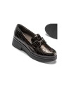 JucaZapatos - Pitillos 10750 - BURDEOS - Mocasín en Coco charol de mujer color burdeos