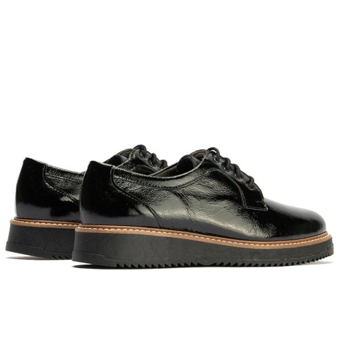JucaZapatos - Pitillos 10761 - NEGRO - Blucher en Charol con cordones de mujer color negro