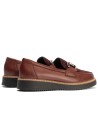 JucaZapatos - Pitillos 10763 - BURDEOS - Mocasín Combinado Ante de mujer color burdeos