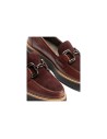 JucaZapatos - Pitillos 10763 - BURDEOS - Mocasín Combinado Ante de mujer color burdeos