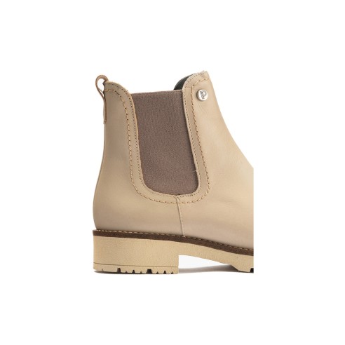 JucaZapatos - Pitillos 10778 - PIEDRA - Botín Chelsey en Napa con cremallera de mujer color piedra