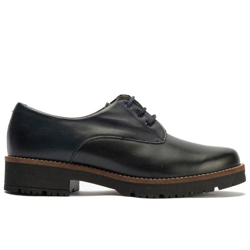 JucaZapatos - Pitillos 10781 - MARINO - Blucher en Napa con cordones de mujer color marino
