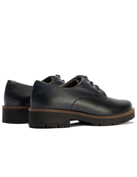 JucaZapatos - Pitillos 10781 - MARINO - Blucher en Napa con cordones de mujer color marino