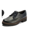 JucaZapatos - Pitillos 10781 - MARINO - Blucher en Napa con cordones de mujer color marino