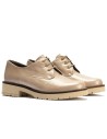JucaZapatos - Pitillos 10782 - PIEDRA - Blucher en Charol con cordones de mujer color piedra