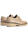 JucaZapatos - Pitillos 10782 - PIEDRA - Blucher en Charol con cordones de mujer color piedra