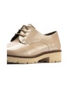 JucaZapatos - Pitillos 10782 - PIEDRA - Blucher en Charol con cordones de mujer color piedra
