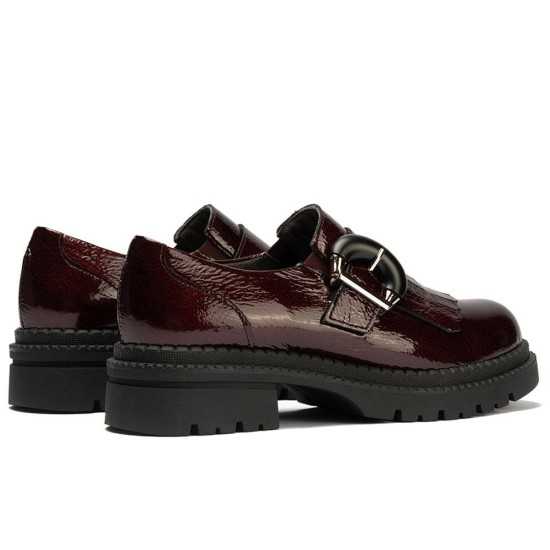 JucaZapatos - Pitillos 10791 - BURDEOS - Abotinado en Charol de mujer color burdeos