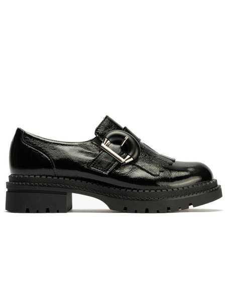 JucaZapatos - Pitillos 10791 - NEGRO - Abotinado en Charol de mujer color negro
