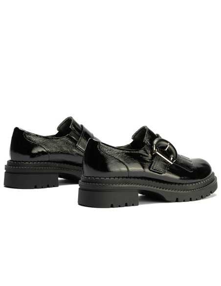 JucaZapatos - Pitillos 10791 - NEGRO - Abotinado en Charol de mujer color negro