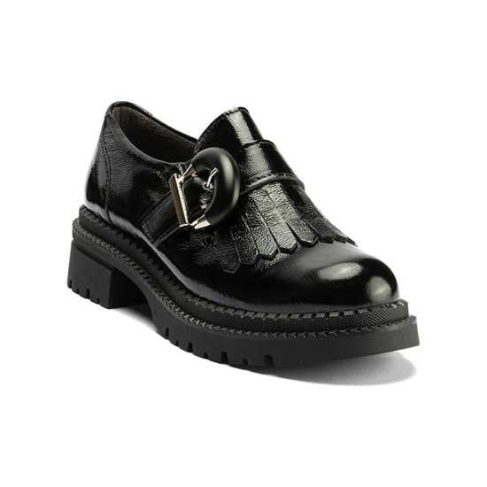 JucaZapatos - Pitillos 10791 - NEGRO - Abotinado en Charol de mujer color negro