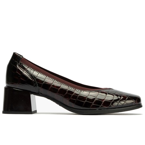 JucaZapatos - Pitillos 10820 - BURDEOS - Salón de Pico con Elásticos de mujer color burdeos