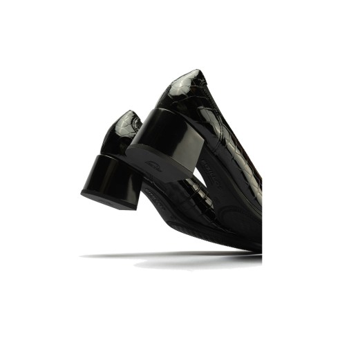 JucaZapatos - Pitillos 10820 - NEGRO - Salón de Pico con Elásticos de mujer color negro